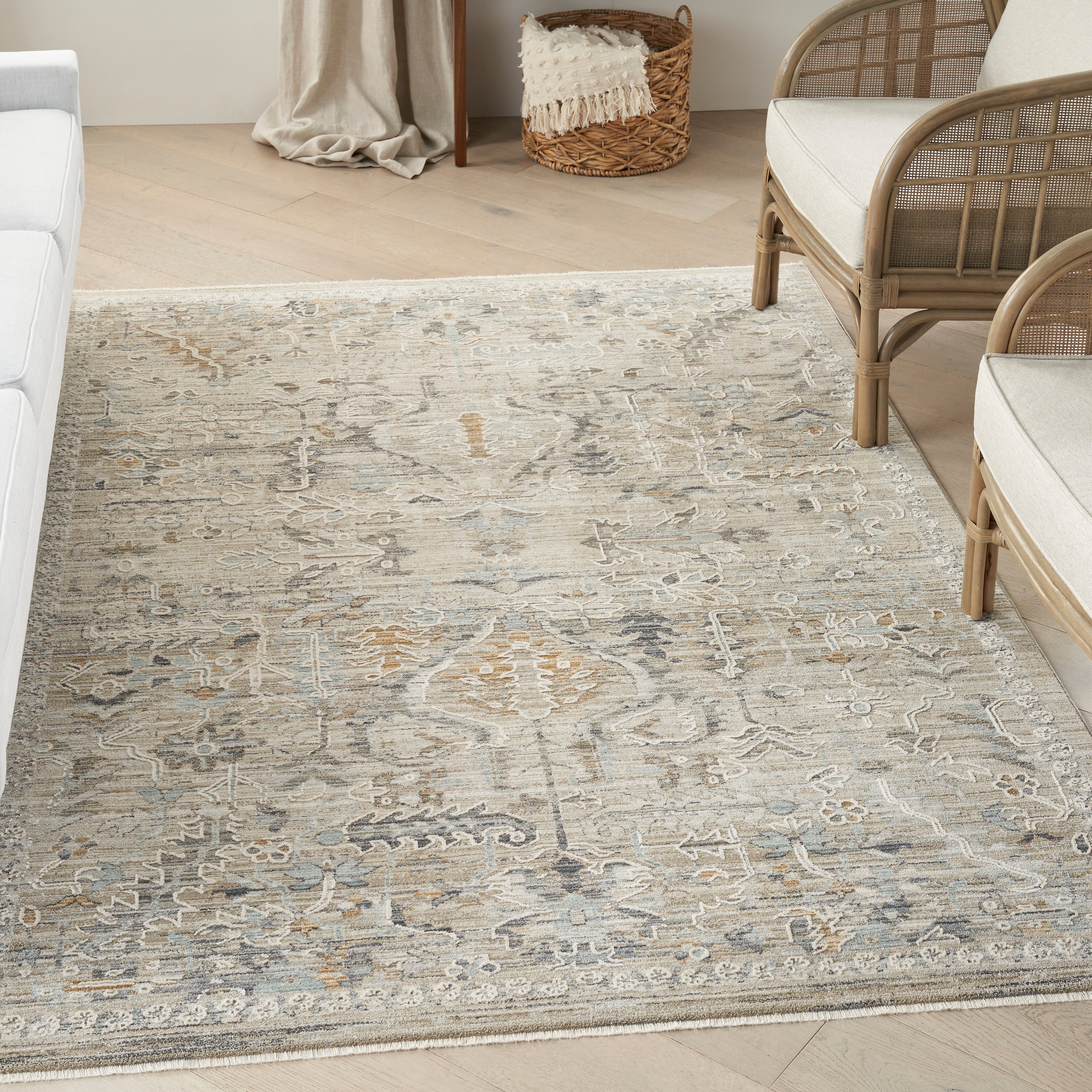 Nourison Lynx LNX02 Ivory Taupe Rug